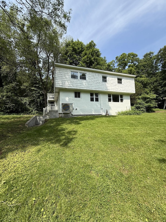 116 Howd Rd, Durham, CT 06422 - back of house with a lawn