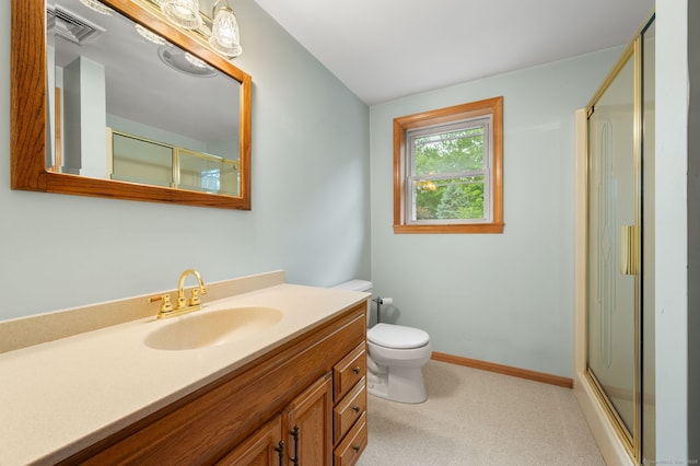 42 Cindy Ln, Groton, CT 06355 - bathroom featuring vanity and a shower with shower door