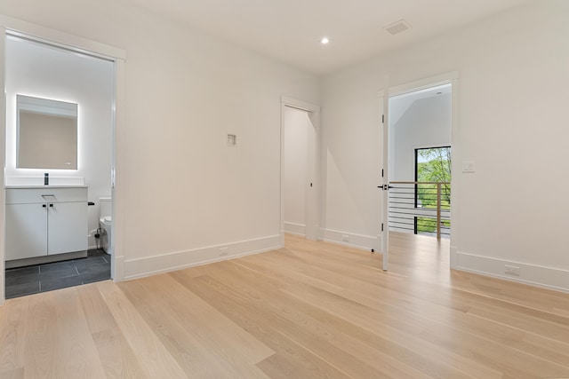 22 Limekiln Rd, Redding, CT 06896 - empty room featuring light wood-style floors, baseboards, and recessed lighting