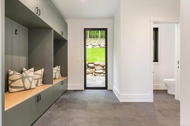 22 Limekiln Rd, Redding, CT 06896 - mudroom featuring baseboards