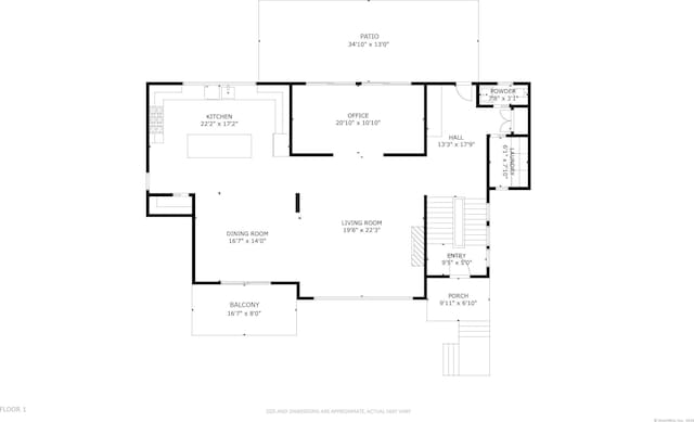 22 Limekiln Rd, Redding, CT 06896 - floor plan / room layout
