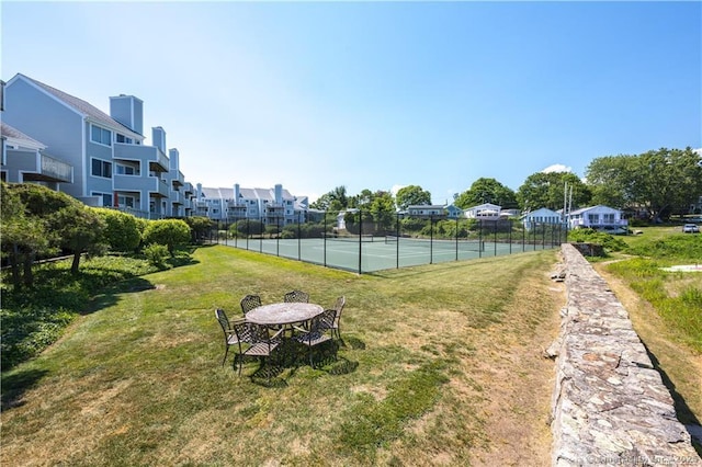 2 Mansfield Grove Rd Apt 160, East Haven, CT 06512 - view of yard with a residential view and a tennis court