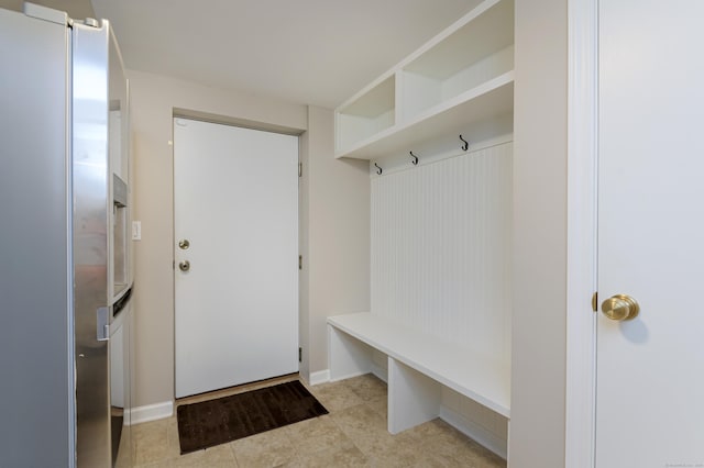 156 Main St, Ridgefield, CT 06877 - mudroom featuring light tile patterned floors