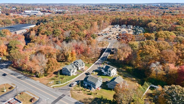7 Ivy Hill Rd, Waterford, CT 06385 - aerial view of property and surrounding area featuring a forest