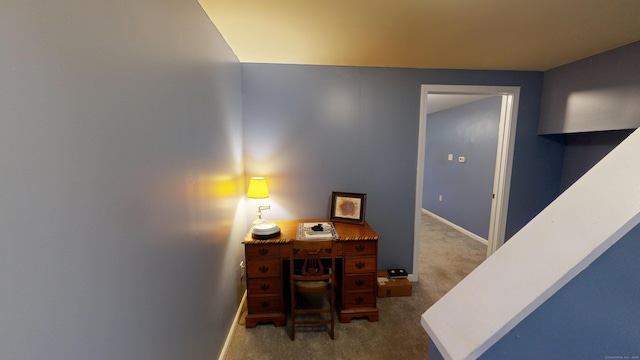 77 Bassett Rd, North Haven, CT 06473 - hall featuring carpet floors and baseboards
