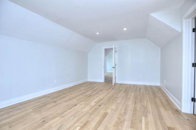 59 Thornhill Rd, Fairfield, CT 06824 - additional living space with lofted ceiling, light wood finished floors, and recessed lighting