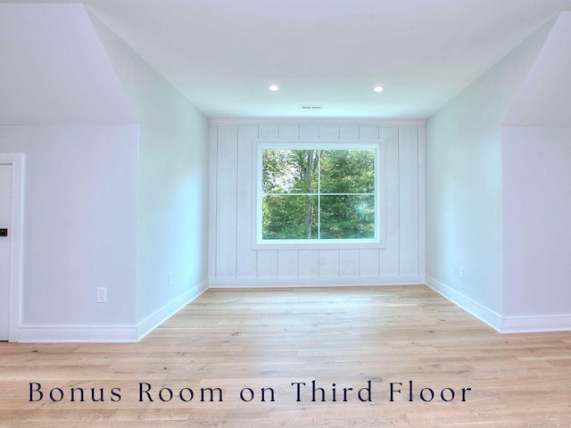 59 Thornhill Rd, Fairfield, CT 06824 - bonus room featuring wood finished floors, baseboards, and recessed lighting