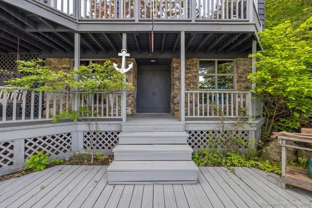 159 Mountain Rd, Ridgefield, CT 06877 - view of wooden porch