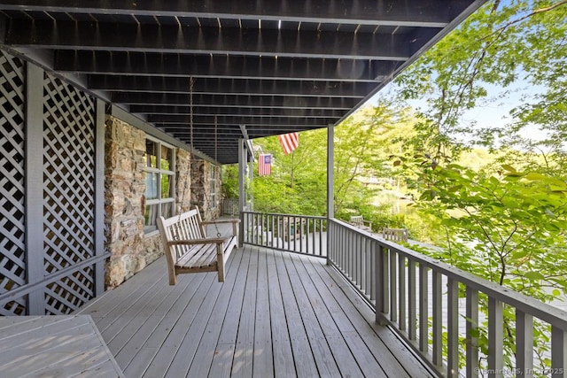 159 Mountain Rd, Ridgefield, CT 06877 - view of deck