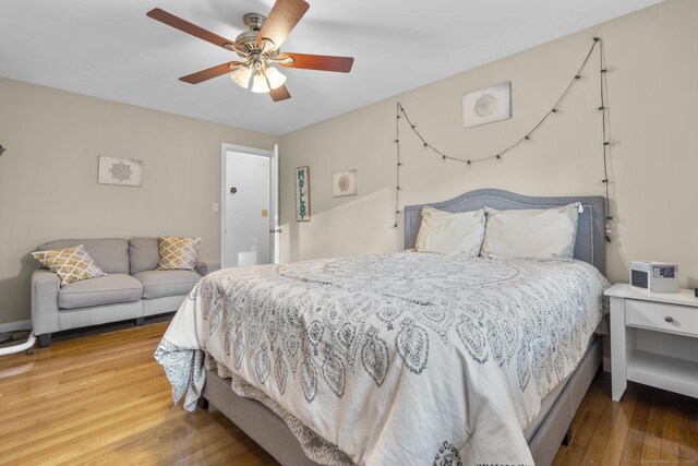 7 Lorma Ave, Trumbull, CT 06611 - bedroom with wood finished floors and ceiling fan
