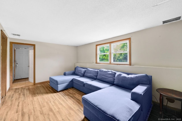 18 Robbie Rd, East Haddam, CT 06469 - living area with light wood-type flooring and a textured ceiling