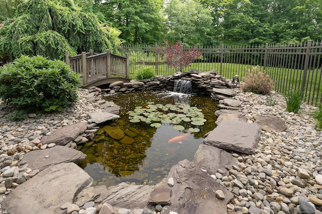 70R Tri Mountain Rd, Durham, CT 06422 - view of yard with a garden pond