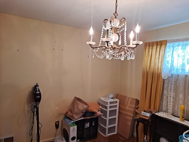 746 Hillside Ave, Hartford, CT 06106 - dining space featuring a chandelier