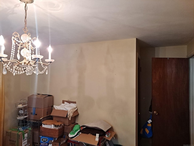 746 Hillside Ave, Hartford, CT 06106 - interior space featuring a chandelier