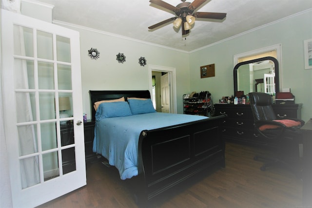 72 Brooker St, Torrington, CT 06790 - bedroom featuring wood finished floors, crown molding, and a ceiling fan