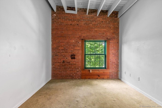 1 Front St Unit 204, New Haven, CT 06513 - carpeted spare room featuring beam ceiling and baseboards