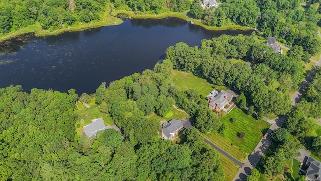 87 Falcon Crest Rd, Middlebury, CT 06762 - aerial overview of property's location featuring a large body of water