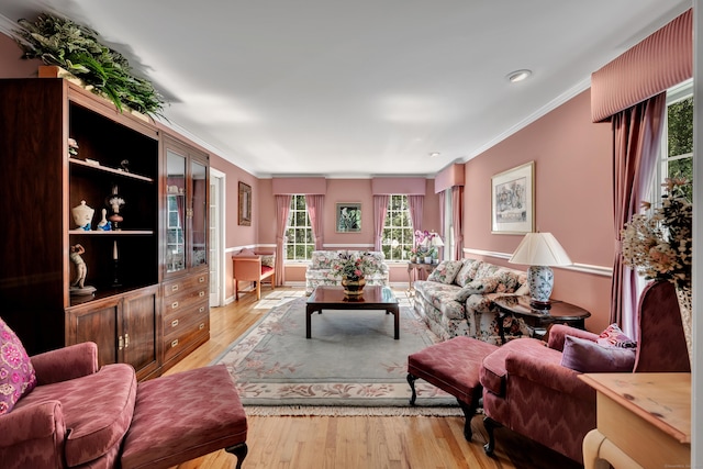87 Falcon Crest Rd, Middlebury, CT 06762 - living area featuring crown molding and wood finished floors
