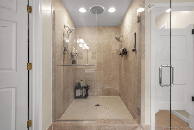 17 Raven Crest Dr, Bethel, CT 06801 - bathroom featuring a stall shower and recessed lighting