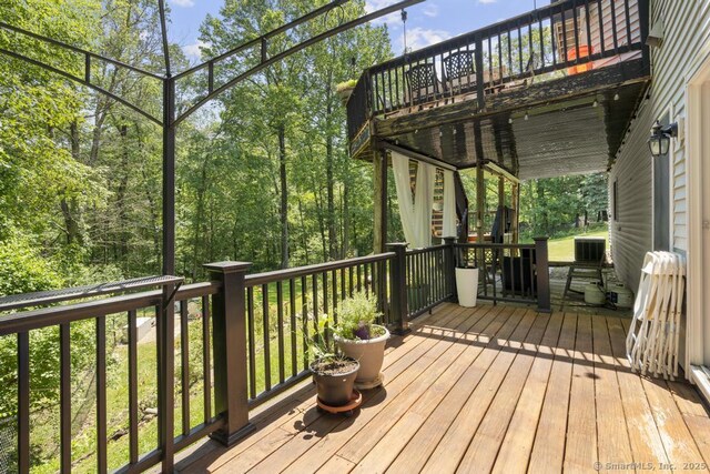 17 Raven Crest Dr, Bethel, CT 06801 - view of wooden terrace