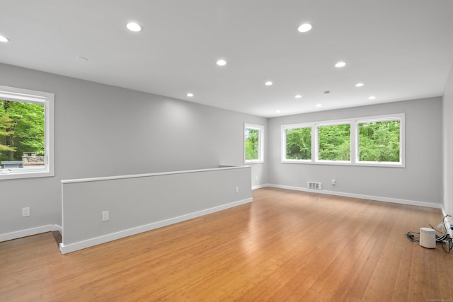 99 High Ridge Rd, Pound Ridge, NY 10576 - empty room with healthy amount of natural light, recessed lighting, baseboards, and light wood-type flooring