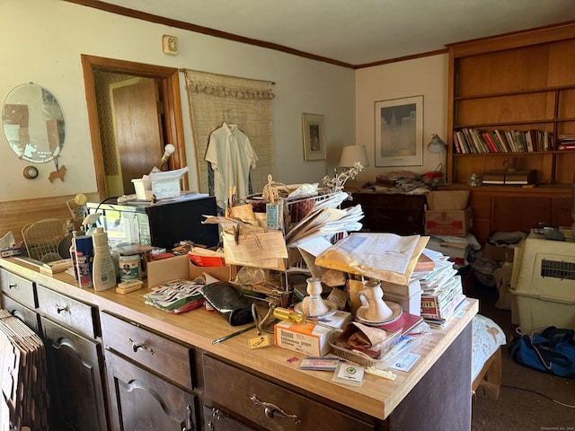 789 Tuttle Ave, Hamden, CT 06518 - miscellaneous room with ornamental molding