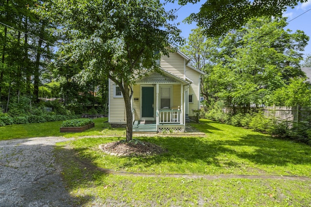 245 Riverside Ave, Torrington, CT 06790 - view of front of home featuring a front yard and covered porch