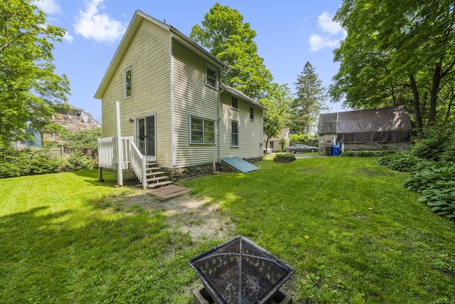245 Riverside Ave, Torrington, CT 06790 - back of house featuring a lawn