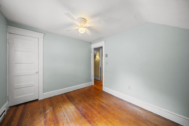 245 Riverside Ave, Torrington, CT 06790 - unfurnished room with ceiling fan, hardwood / wood-style floors, and baseboards