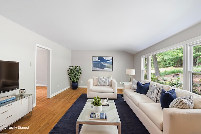 33 Deer Park Rd, Simsbury, CT 06089 - living room featuring light wood-type flooring and baseboards