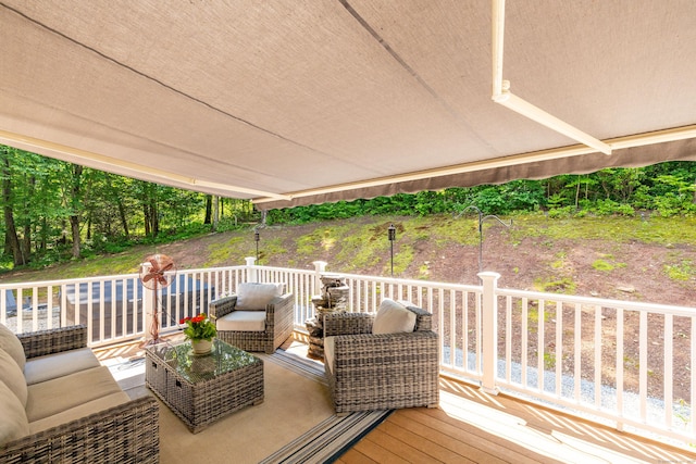 1382 Cedar Swamp Rd, Coventry, CT 06238 - view of wooden terrace