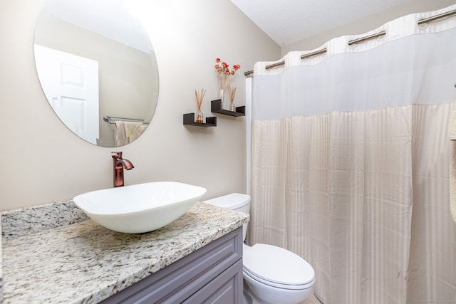 1382 Cedar Swamp Rd, Coventry, CT 06238 - full bath featuring vanity, toilet, and a shower with curtain