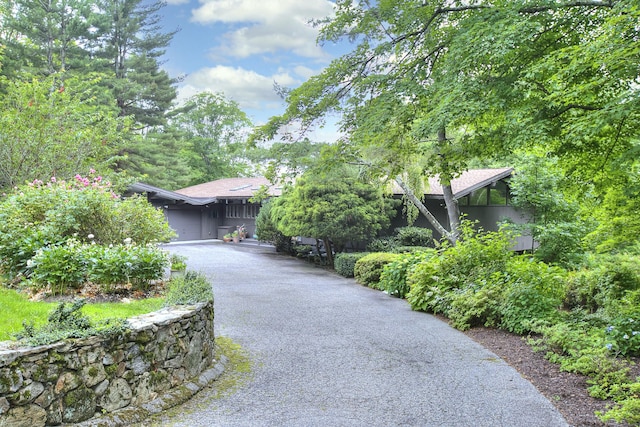 62 Wells Hill Rd, Weston, CT 06883 - view of front of house with asphalt driveway