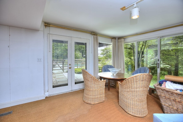 62 Wells Hill Rd, Weston, CT 06883 - sunroom with french doors and healthy amount of natural light