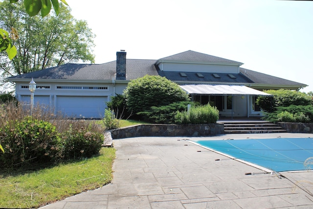 11 Pheasant Ridge Rd, Newtown, CT 06470 - view of pool featuring a patio area and a covered pool