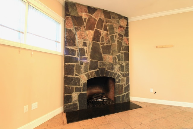 11 Pheasant Ridge Rd, Newtown, CT 06470 - detailed view of crown molding and a fireplace