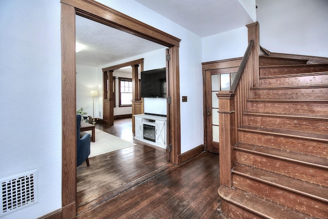 100 Union Ave, West Haven, CT 06516 - stairway featuring wood-type flooring and baseboards