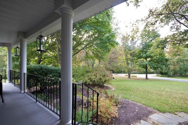 2 Tamshell Dr, Kent, CT 06757 - covered porch with a yard