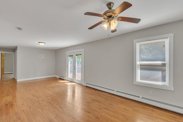 23 Ross Rd, Preston, CT 06365 - spare room with a baseboard heating unit, baseboard heating, and light wood-style floors