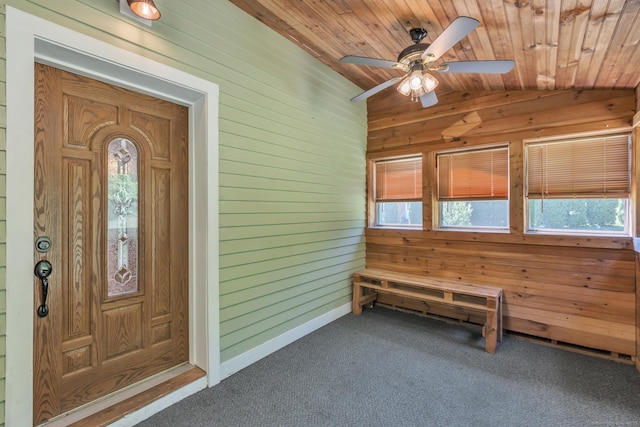 23 Ross Rd, Preston, CT 06365 - doorway to property featuring ceiling fan