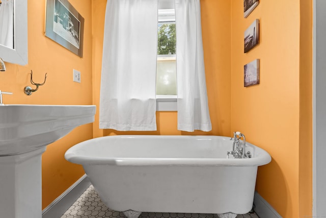 5 Maple Corners Rd, Ledyard, CT 06335 - full bath with a freestanding bath and baseboards