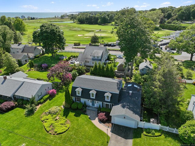 20 Cherry Ln, Madison, CT 06443 - aerial view of residential area with a golf club and a large body of water