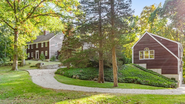 3 Dan Beard Ln, Redding, CT 06896 - view of property exterior featuring a yard
