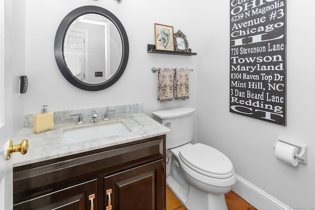 3 Dan Beard Ln, Redding, CT 06896 - half bathroom featuring vanity and toilet