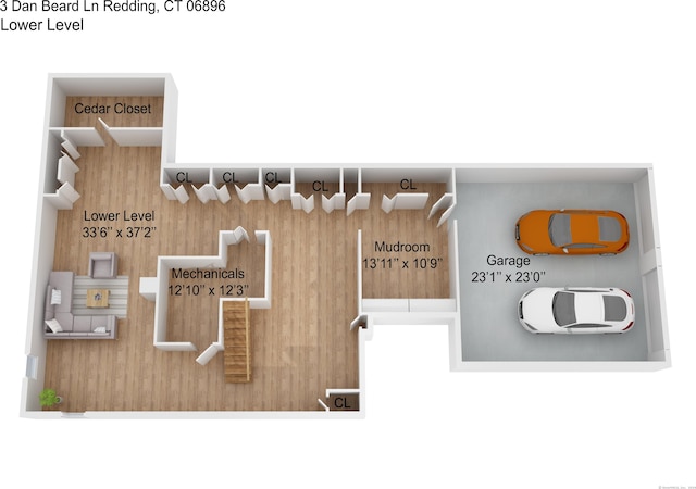 3 Dan Beard Ln, Redding, CT 06896 - room layout