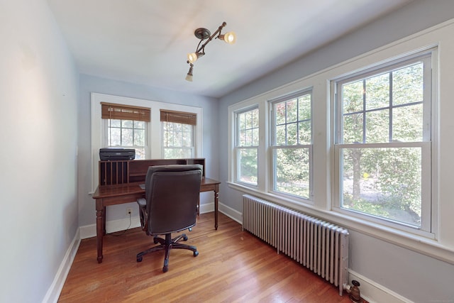 1 Yale Ave, Middlebury, CT 06762 - office space featuring radiator heating unit, light wood-type flooring, and baseboards