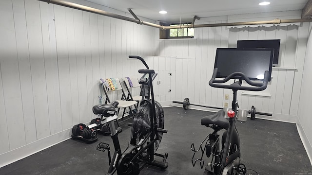 1 Yale Ave, Middlebury, CT 06762 - exercise room featuring recessed lighting