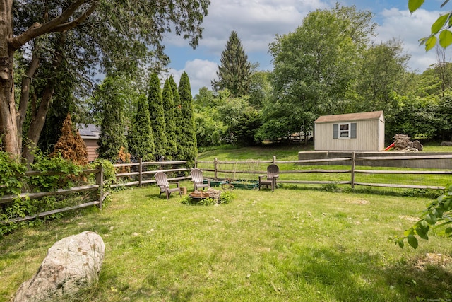 1 Yale Ave, Middlebury, CT 06762 - view of yard featuring an outdoor fire pit