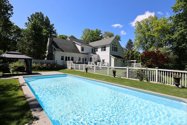 171 Cross Hwy, Redding, CT 06896 - view of pool with a gazebo