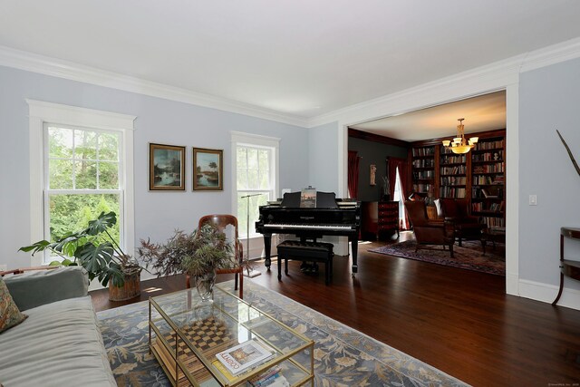 171 Cross Hwy, Redding, CT 06896 - living room with wood finished floors and ornamental molding